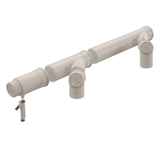 Set Cascade Basic Under Pressure 200-160 PP Translucent