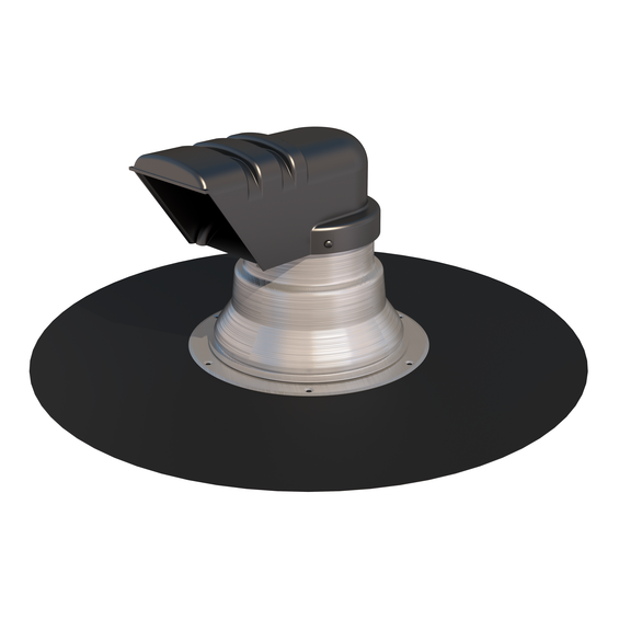 Solar cable outlet with 0° flashing alu resitrix SK-W