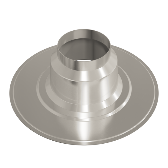 Flashing 131mm 0° aluminium metal grey