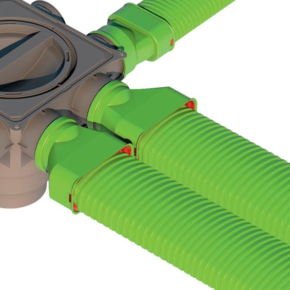 Image d'ambiance - Piquage caisson de distribution Air Excellent AE55SC