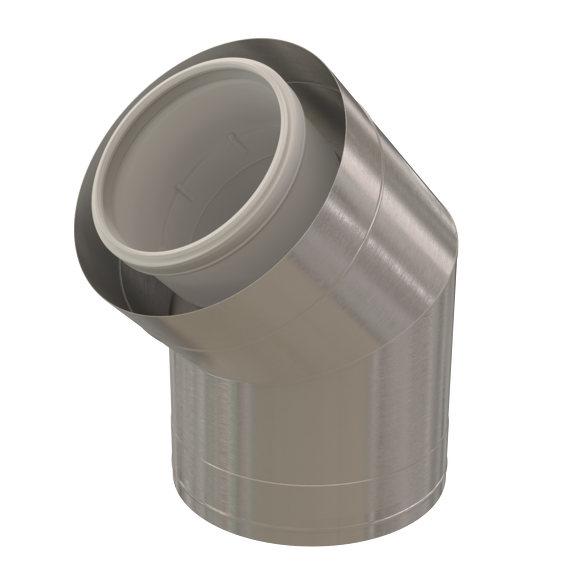 Bend 45° 200/300 PP/Stainless Steel