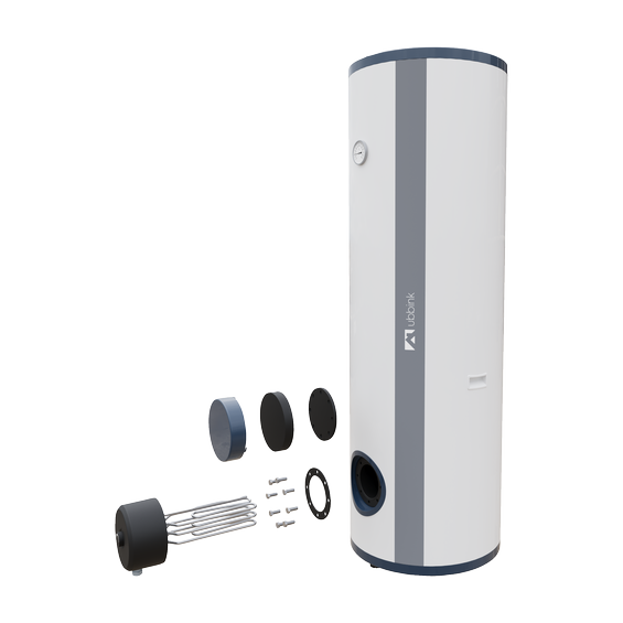 Caelio SR HP domestic hot water cylinder with electrical heating element