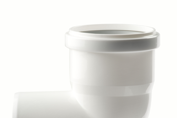 0123060C Rolux bocht enkelwandig PP rookgasafvoer