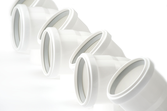 0123050F Rolux bocht enkelwandig PP rookgasafvoer