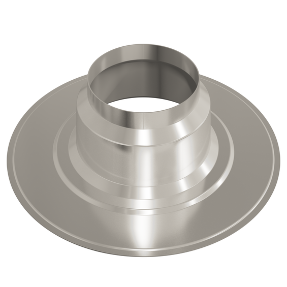 Flashing 166mm 0° aluminium metal grey