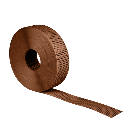 Eaves Protection Mesh Pro 50mm x 60m Hard PVC brown