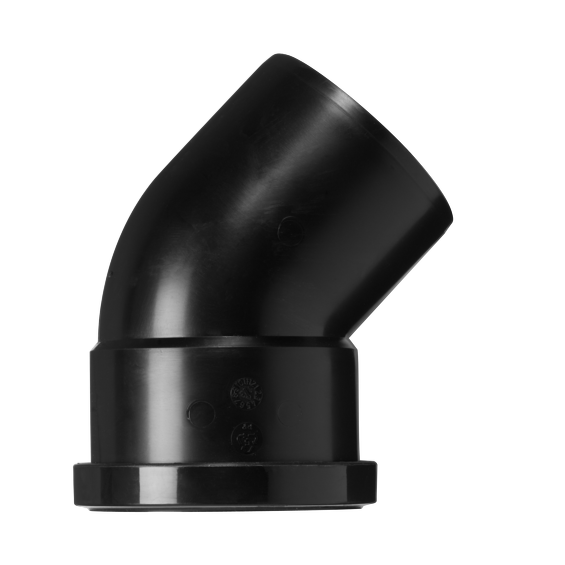 0167128B Rolux enkelwandige luchttoevoer PE bocht