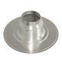 Flashing 125mm 0° aluminium metal grey