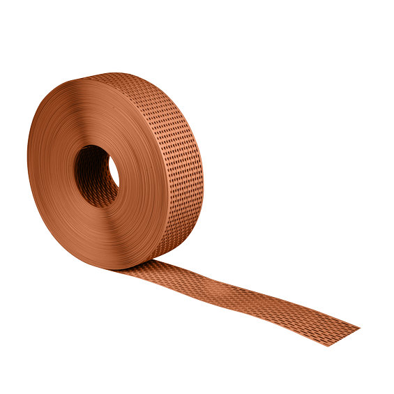 Eaves Protection Mesh Pro 50mm x 60m Hard PVC red