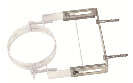 Rolux Exterior wall system Extension piece Wall bracket INOX