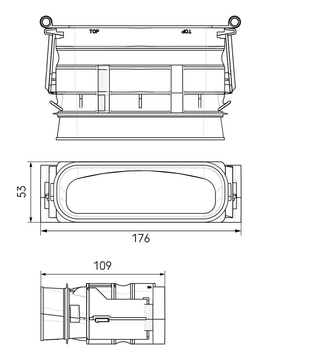 Dimensional drawing – AE45SC Seal Ring