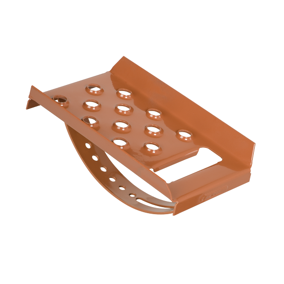 Roof step 24cm x 16cm Steel hot dip galvanized red