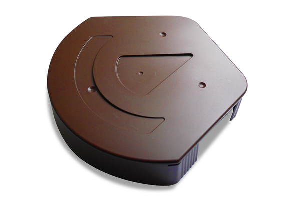100000294159 - Segmental Half Round Ridge End Cap Brown