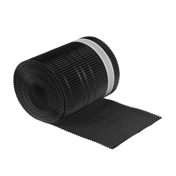 Universal eaves roll 240mm x 10m Alu/Butyl black