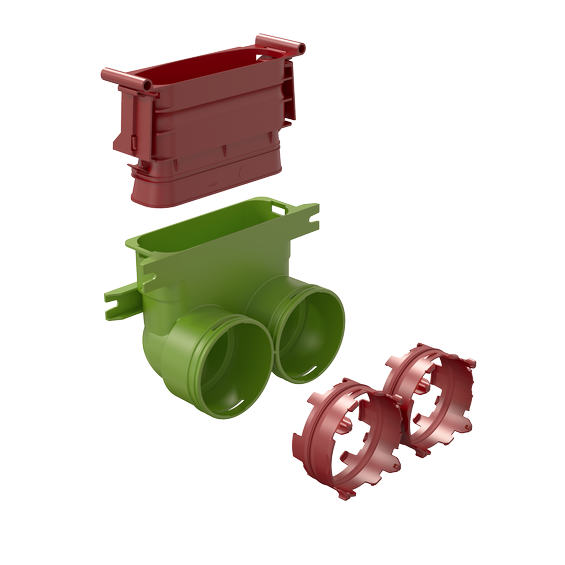 Exploded view - Air Excellent 2 x AE34C - AE45SC 90° Adaptor kit