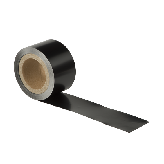 Tape 70mm x 25m Alu black