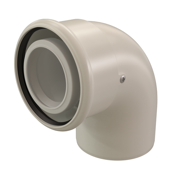 Bend 87° 60/100 PP/Alu White