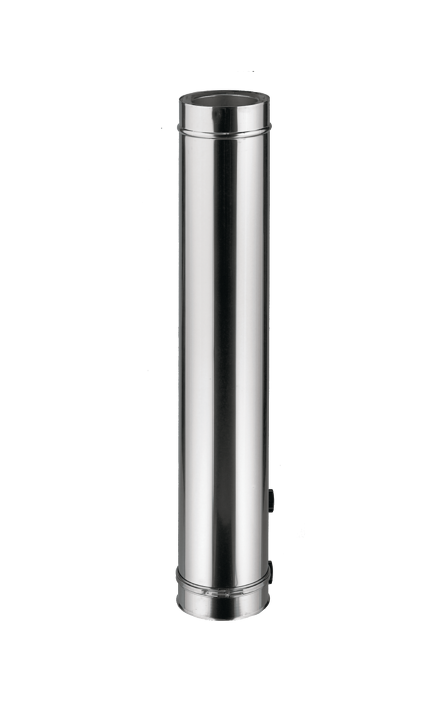 Atmosferisch dubbelwandig inox rookkanalen