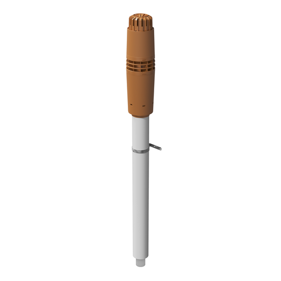 Rolux 5G roof terminal 60/100 PP/PL L1570mm terracotta