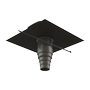 Valetis Roof terminal 200 with adaptor grey/black