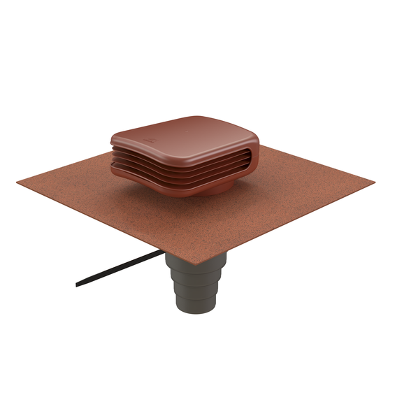 Valetis Roof terminal 200 with adaptor red/red