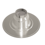 Flashing 110mm 0° insulated aluminium metal grey