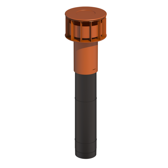MultiVent Roof Terminal 125 980mm Red