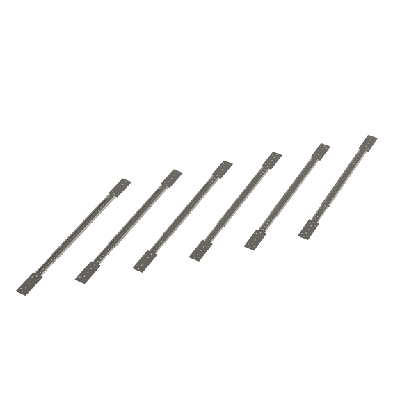 Bracket set single valve adaptor Steel hot dip galvanized