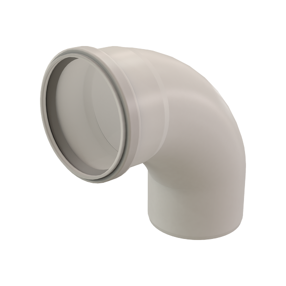 Bend 87° 110mm PP Translucent