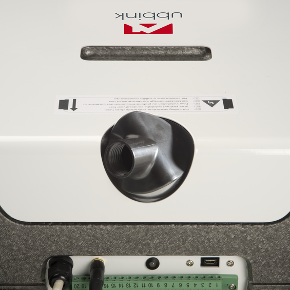 Ubiflux Air CW200 ventilation unit detail on condense drain left