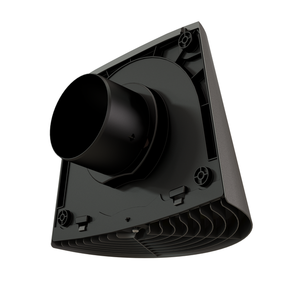 Contego wall terminal 125mm PP grey/black