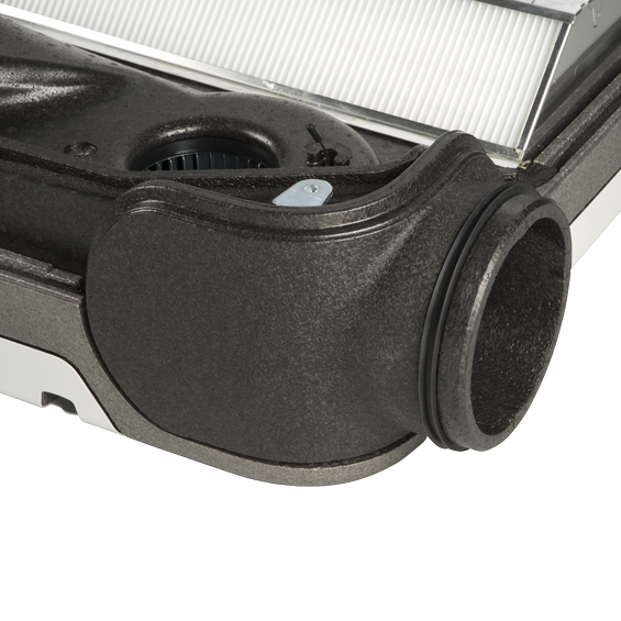 Ubiflux Air CW200 ventilation unit detail on connection