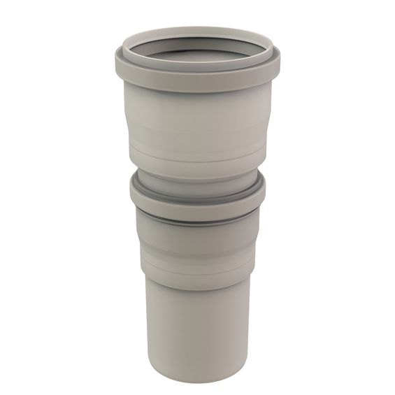 Adaptor Excentric 305 x 145 mm PP translucent