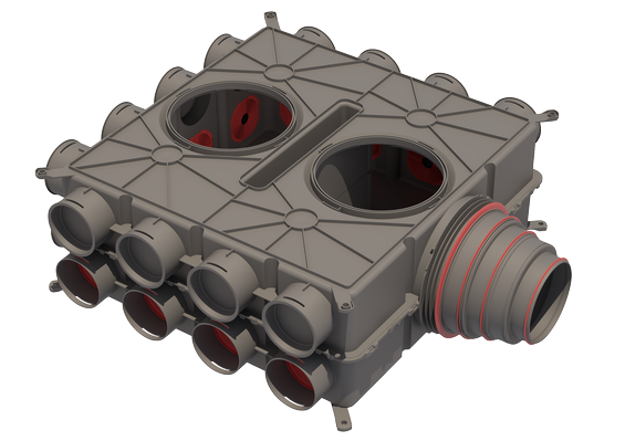 Air Excellent DB824 distribution box PP grey