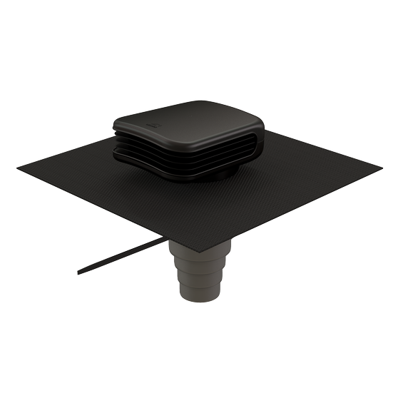 Valetis Roof Terminal 160 Pitched Roof Ral 9005 Ubiflex Signo