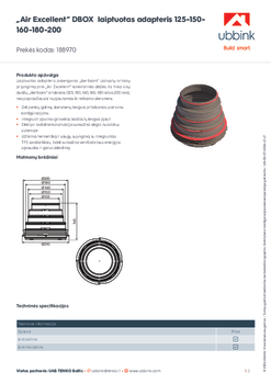 Air Excellent DBOX stepped adaptor 125-150-160-180-200 | Ubbink