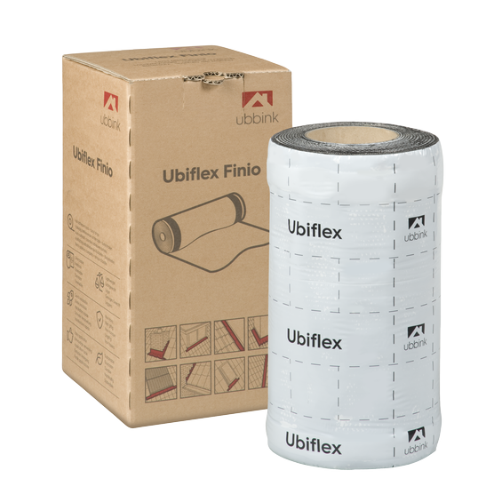 Ubiflex Finio standing with box 300mm x 5m grey