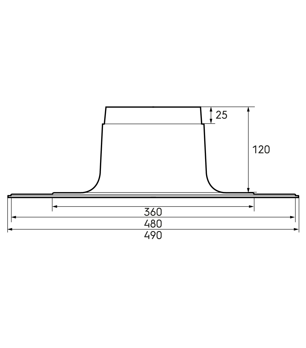 Dimensional drawing - Flange 186