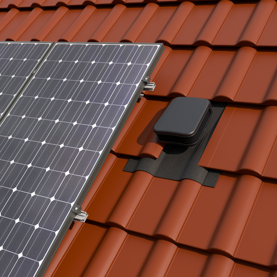 Valetis Roof terminal 200 black/black with solar panels