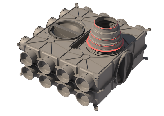 Air Excellent DB824 distribution box PP grey