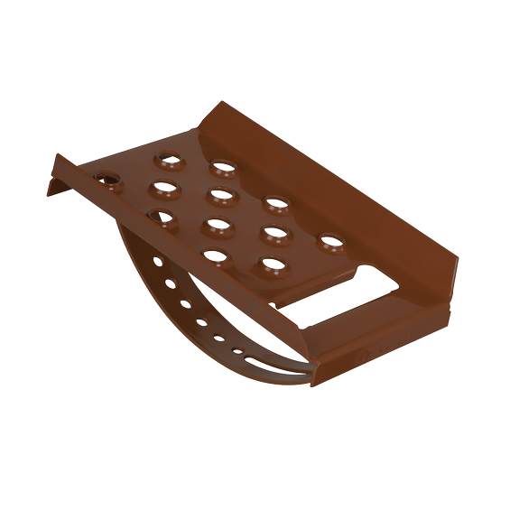 Roof step 24cm x 16cm Steel hot dip galvanized brown