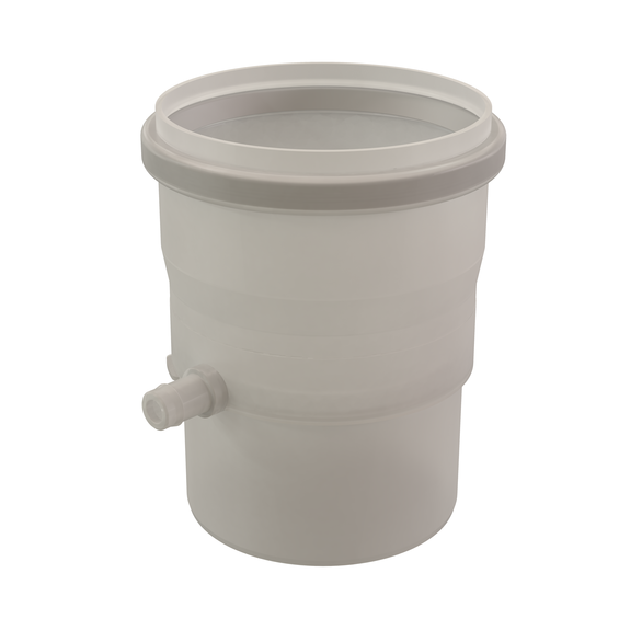 Adaptor with condensate drain 160 PP Translucent