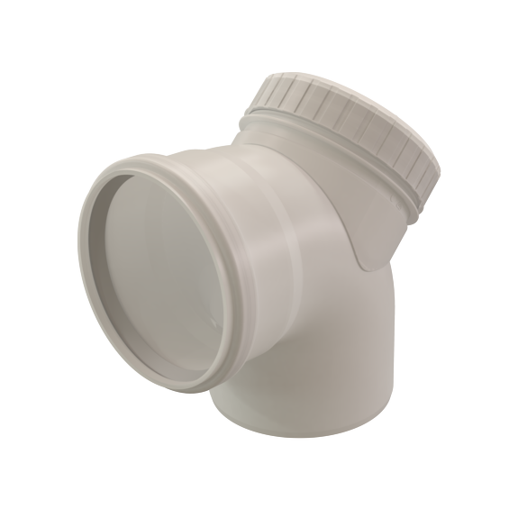 inspection Bend 87° 110 L165mm PP Translucent