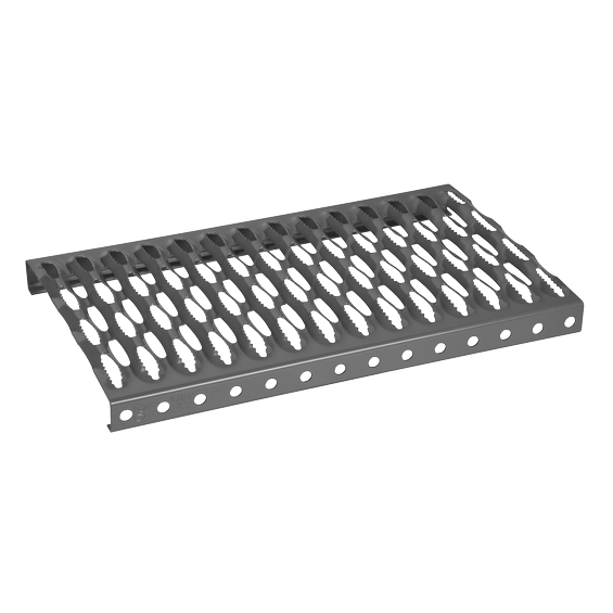 Roof tread 25cm Steel hot dip galvanized anthracite