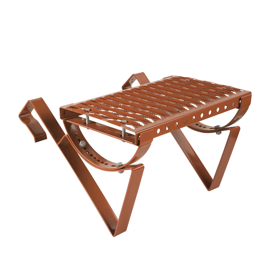 Universal platform kit type D1/D2 40cm x 25cm Steel hot dip galvanized red