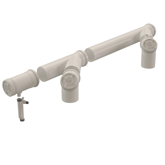 Set Cascade Basic Under Pressure 160-160 PP Translucent