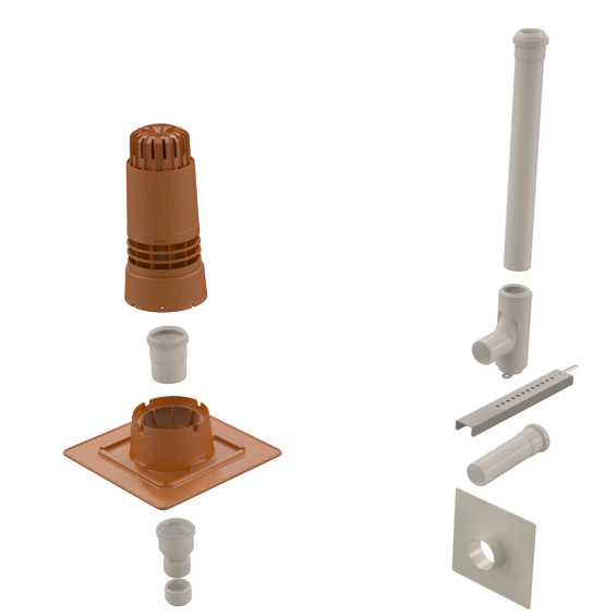 184 425 Kit Renolux entrée murale ocre d60/100