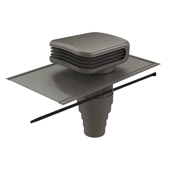 Valetis Roof terminal 200 with adaptor grey/grey
