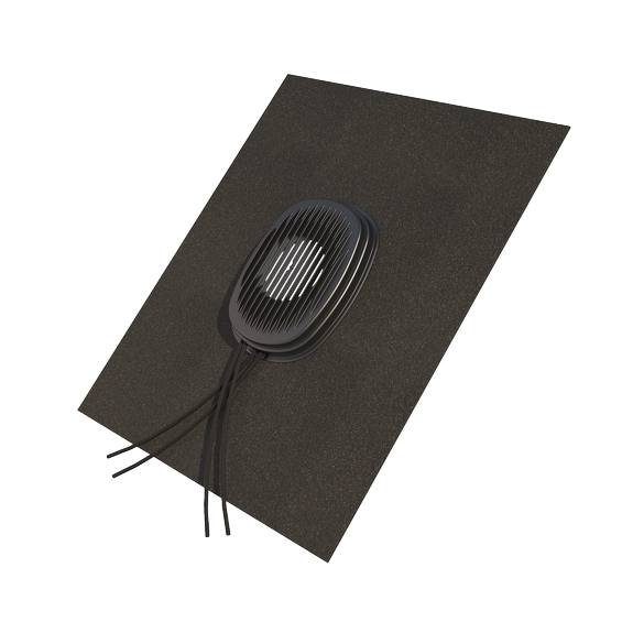 Universal flashing for solar PV cable entry Ubiflex black