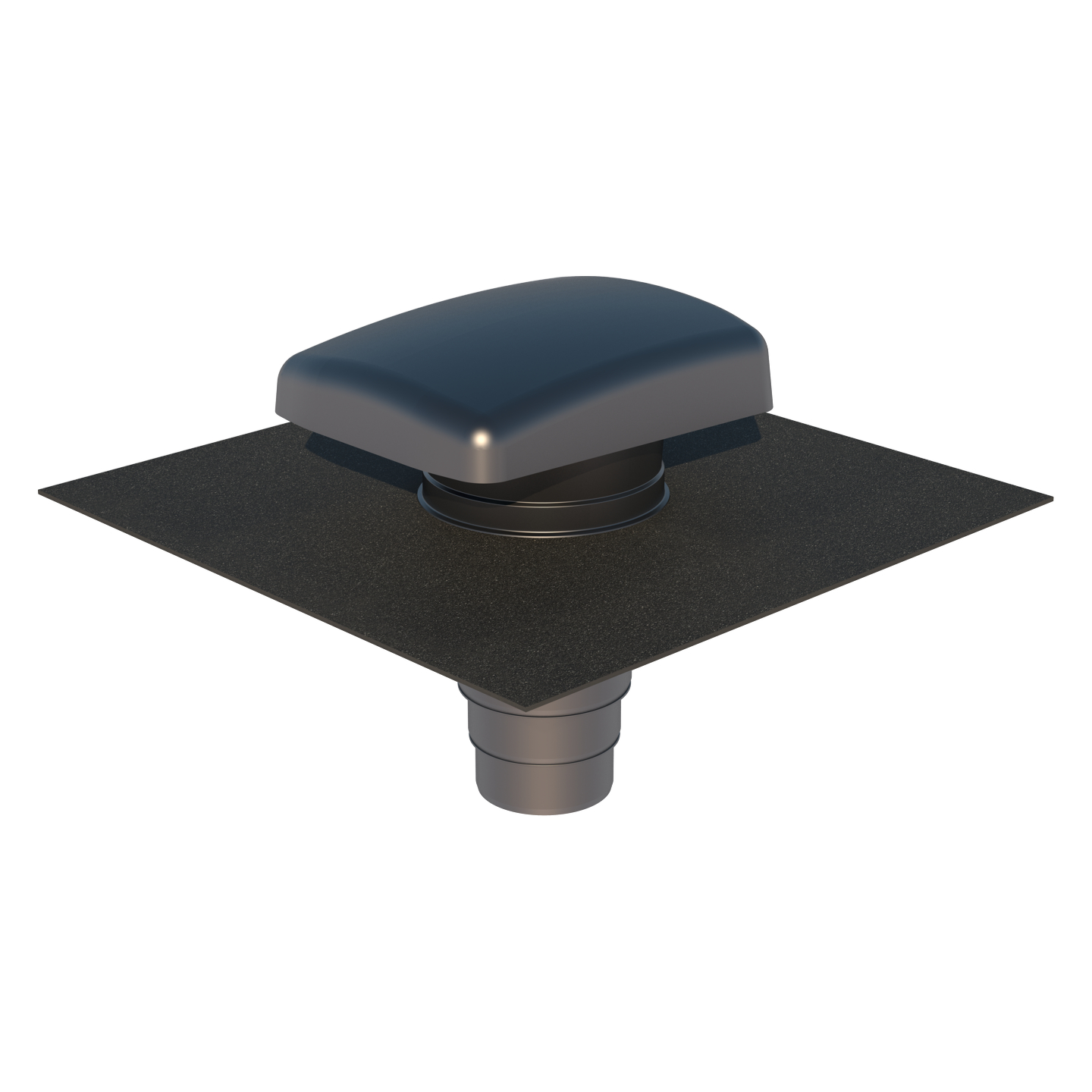 Ventilation Tile Hooded Universal UB41 + Adaptor Anthracite | Ubbink